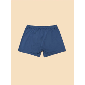 Men's Solid Blue Cotton Boxers Underwear