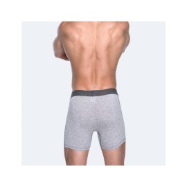 Casual Compression Sport Cotton Front Opening Long Boxers for Men