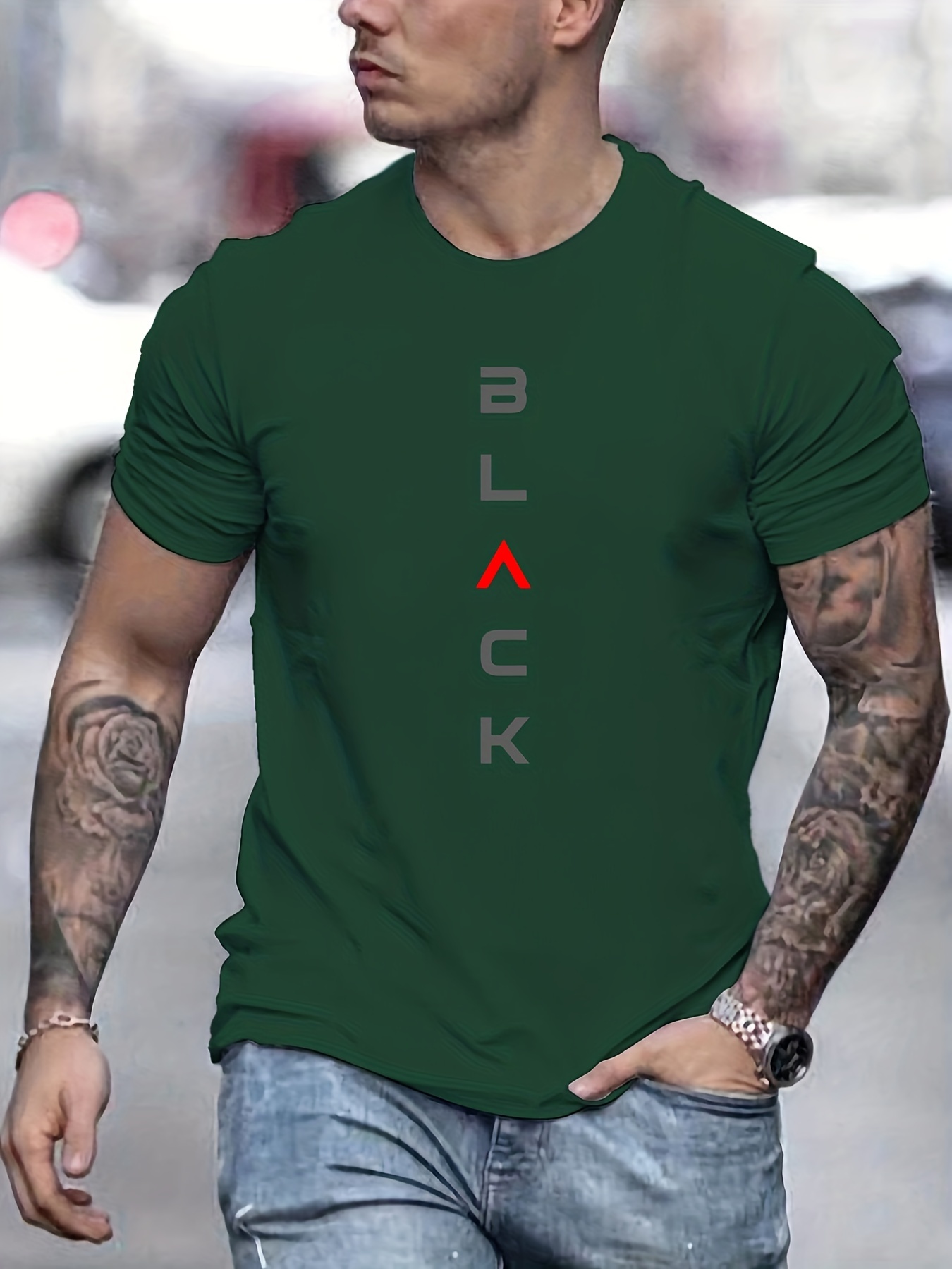 black print tee shirt tee for men casual short sleeve t shirt for summer spring fall tops as gifts details 15