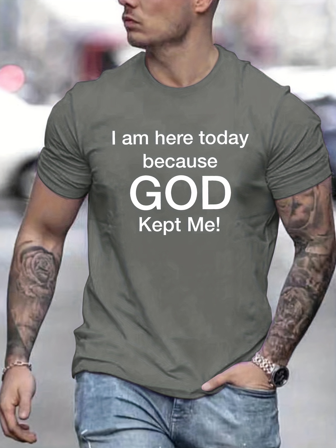 tees for men god kept me print t shirt casual short sleeve tshirt for summer spring fall tops as gifts details 0