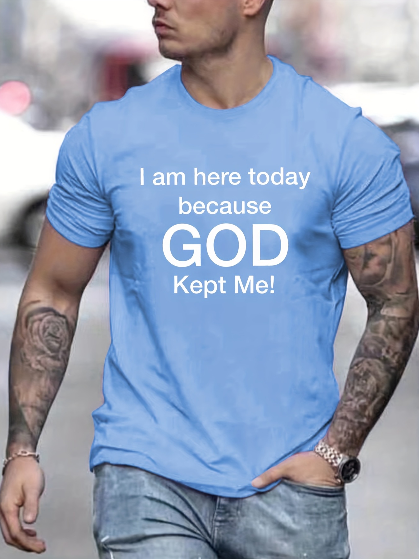 tees for men god kept me print t shirt casual short sleeve tshirt for summer spring fall tops as gifts details 24