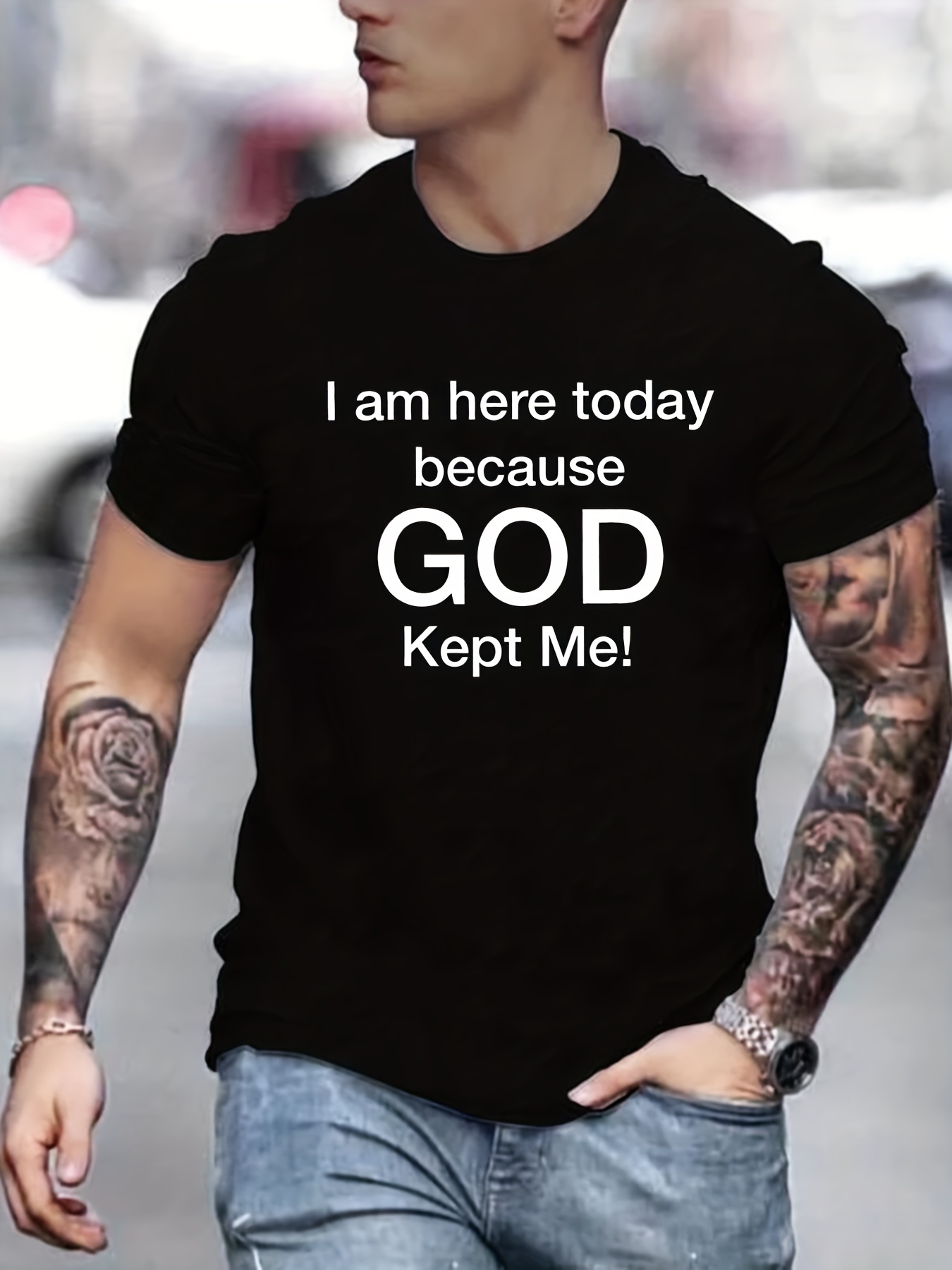 tees for men god kept me print t shirt casual short sleeve tshirt for summer spring fall tops as gifts details 31