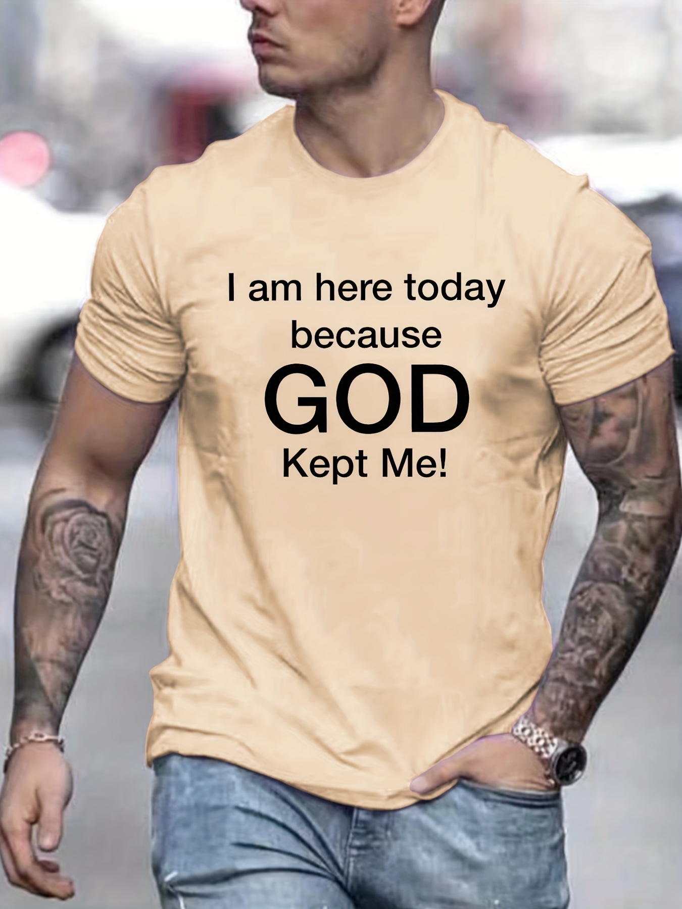 tees for men god kept me print t shirt casual short sleeve tshirt for summer spring fall tops as gifts details 42